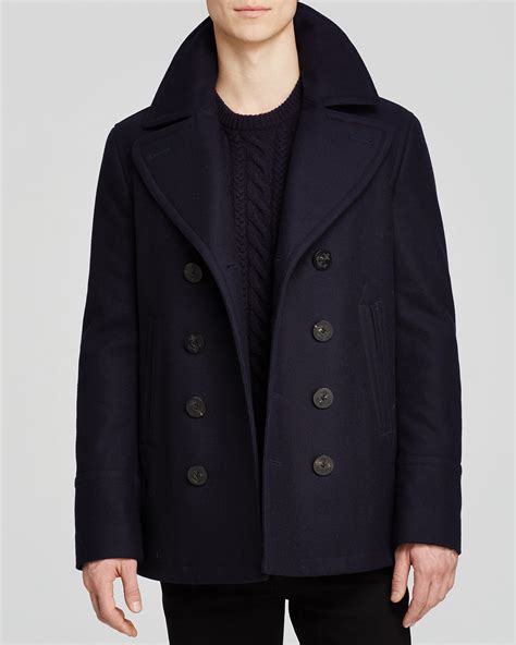 burberry brit eckford wool cashmere pea coat|Burberry Eckford Wool Cashmere Pea Coat Men .